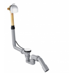 Hansgrohe Exafill S Kádtöltő le- és túlfolyó garnitúrával, komplett szett