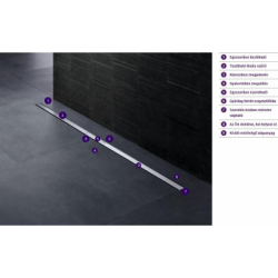 Geberit CleanLine20 zuhanyfolyóka